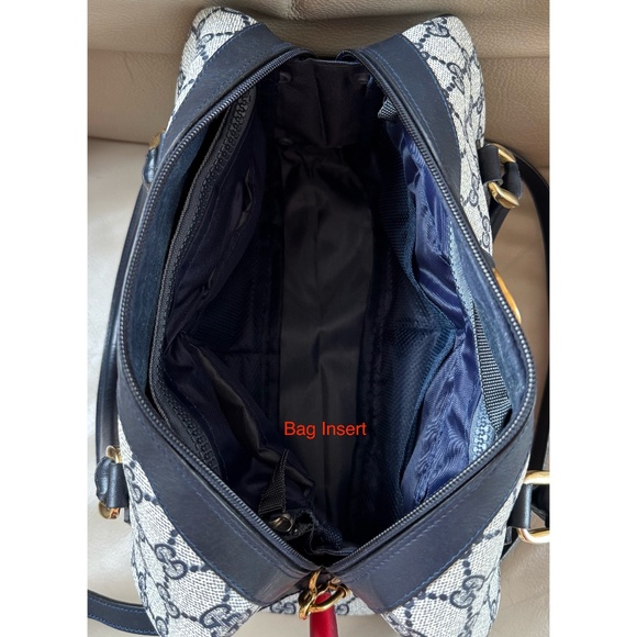 Certified Authentic Vintage Gucci Boston Web Canvas Leather Crossbody Bag, COA - Picture 10 of 16